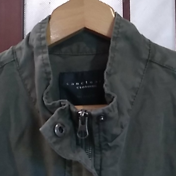 Sanctuary Anthropology Women's Army Green Raw Edged Vest *MED* - Picture 4 of 8